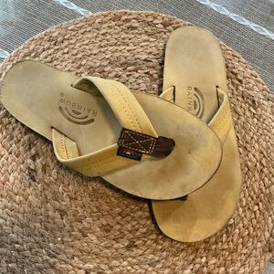 Rainbow Men's Yellow / Tan Flip-Flops